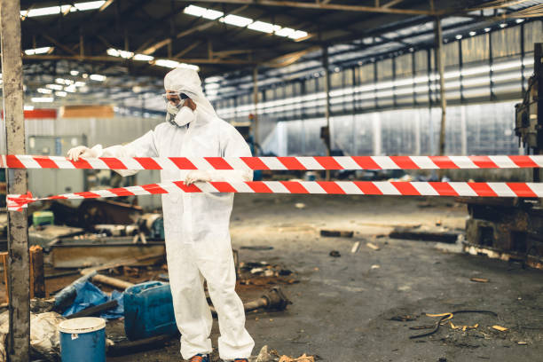 Professional Drug Lab Cleanup technician working in Matthews, IN